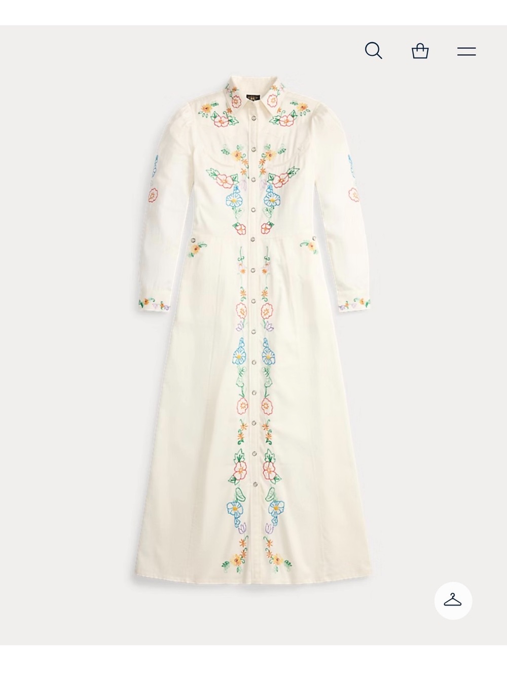 RRL Embroidered Sateen Western Dress
RRL